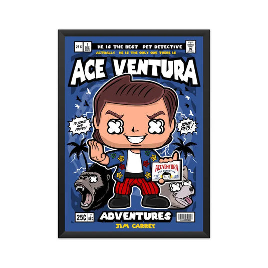 Ace Ventura Comic League Poster - Nifty Rebels