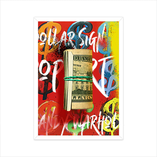 Andy Warhol Money Roll Pop Art Poster - Nifty Rebels