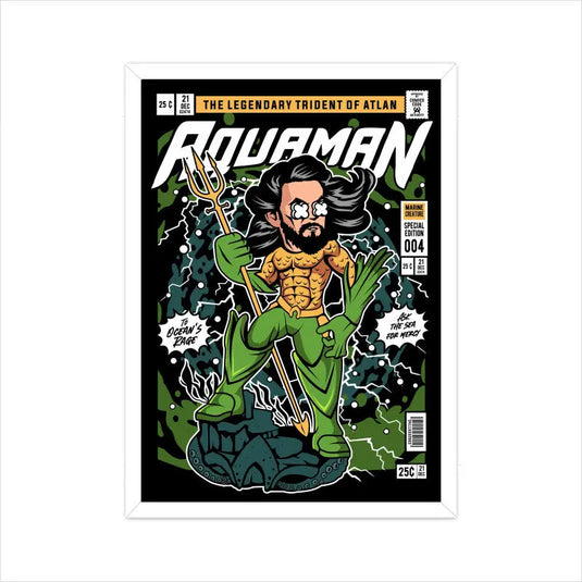 Aquaman Comic League Poster - Nifty Rebels