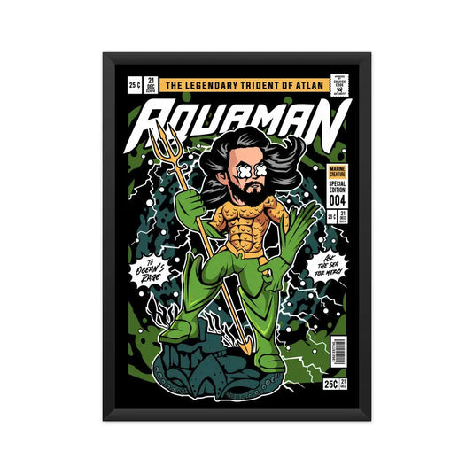 Aquaman Comic League Poster - Nifty Rebels