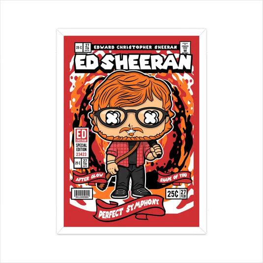 Ed Sheeran Comic League Poster - Nifty Rebels