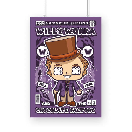 Willy Wonka Comic League Poster - Nifty Rebels