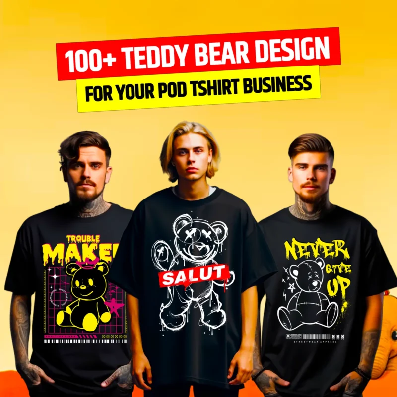 100+ Bear StreetWear Design Bundle