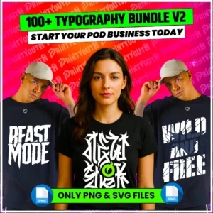 100+ Latest Typography V4 Design Bundle
