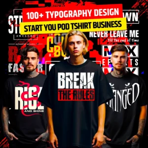 100+ Premium Typography Design Bundle