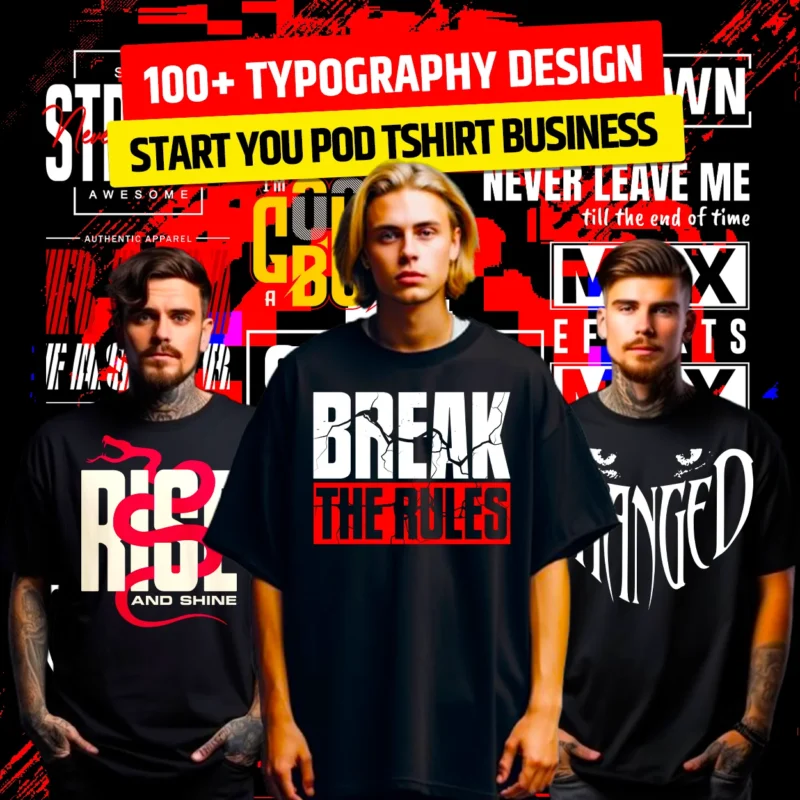 100+ Premium Typography Design Bundle