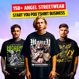 150+ Angel StreetWear v2 Design Bundle