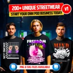 200+ Premium Streetwear Design Bundle