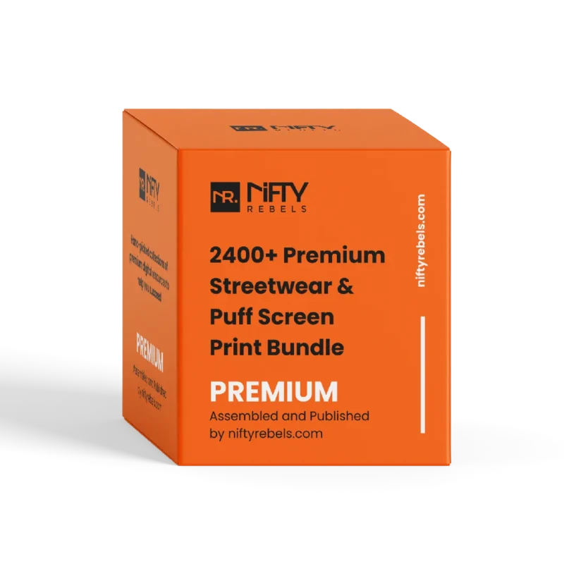 2400+ Premium Streetwear & Puff Screen Print Bundle