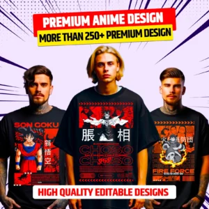 250+ Premium Anime Design Bundle