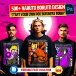 500+ Naruto-Boruto Anime Design Bundle