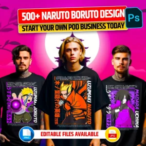 500+ Naruto-Boruto Anime Design Bundle